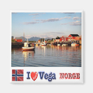 zNO147 VEGA "ILove", Noorwegen, Europa, Fridge Magneet