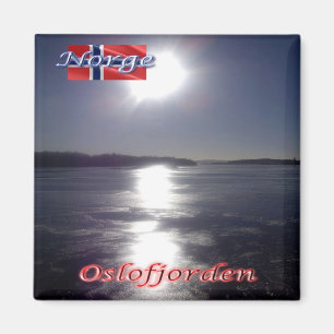 zNO161 OSLOFJORDEN, Noorwegen, Europa, Fridge Magneet