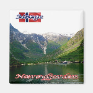 zNO176 NAERØYFJORDEN, Noorwegen, Europa, Fridge Magneet