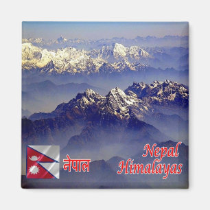 zNP013 bergketen HIMALAYAS, Nepal, Fridge Magneet