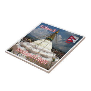 zNP015 BOUDHANATH STUPA, Kathmandu, Nepal, Tegeltje