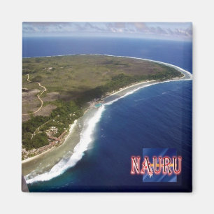 zNR005 NAURU, Uitzicht vanuit de lucht, Oceanië, F Magneet