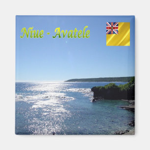 zNU006 AVATELE, NIUE, Zee Uitzicht, Oceanië, Fridg Magneet