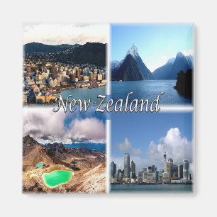 zNZ005 NEW ZEALAND, Mosaic, Oceania, Fridge Magneet