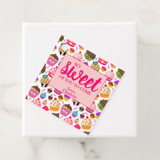 Zo aardig van je om te komen feesten Dank je Bedankjes Labels (In situ)