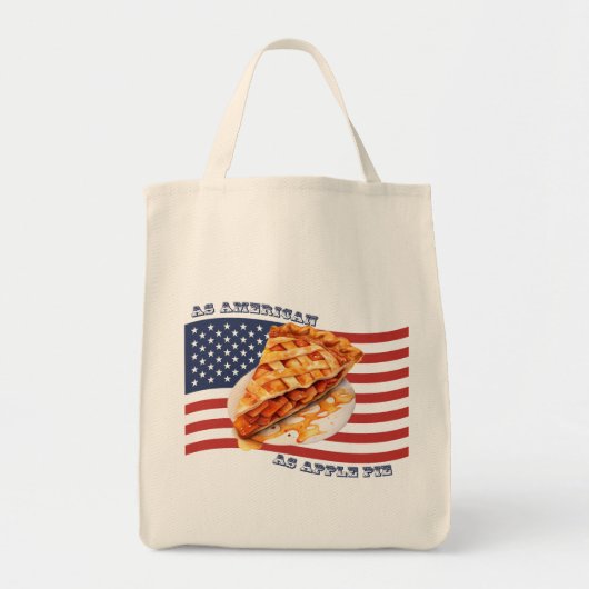 Zo Amerikaans als appeltaart Tote Bag (Voorkant)