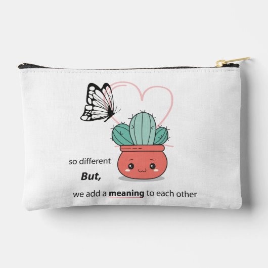 Zo anders, perfect samen - Schattige liefdespaar Etui (Achterkant)