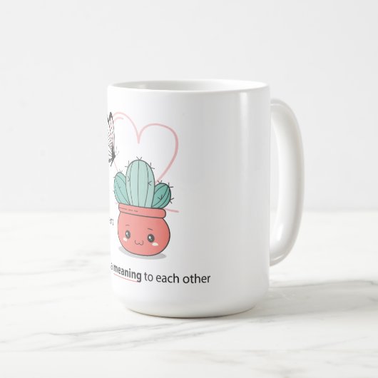 Zo anders, perfect samen - Schattige liefdespaar Koffiemok (Voorkant rechts)