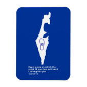 Zo Artzeinu - Joshua 1:3 Magneet (Verticaal)