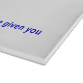 Zo Artzeinu - Joshua 1:3 Snijplank (Hoek)