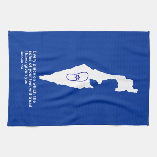 Zo Artzeinu - Joshua 1:3 Theedoek (Horizontaal)