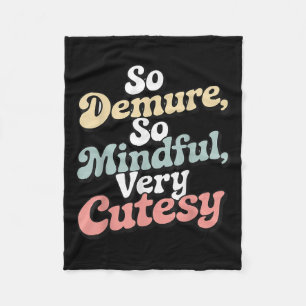 zo bescheiden, zo attent, heel schattig retro D Fleece Deken