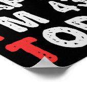 Zo blij ben ik vandaag 43e grappige Birthday Gift Poster (Hoek)