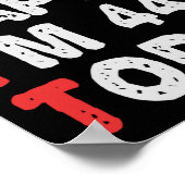 Zo blij ben ik vandaag 44e grappige 'Birthday Gift Poster (Hoek)