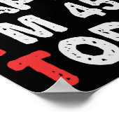 Zo blij ben ik vandaag 45e grappige 'Birthday Gift Poster (Hoek)