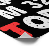 Zo blij dat ik 32e ben vandaag grappige Birthday G Poster (Hoek)