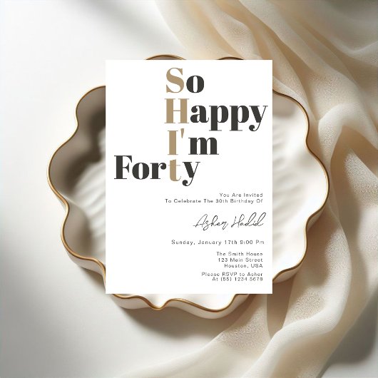 Zo blij dat ik 40 jaar ben kaart