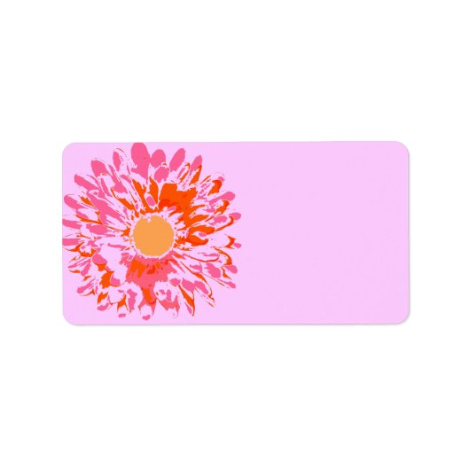 Zo Bloemenvleermuis Mitzvah print je eigen Label (Voorkant)