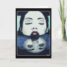 ‘Zo boven, zo beneden’ schilderij op een Bedankkaart