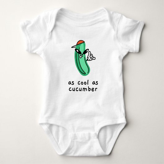 Zo cool als komkommer - Baby Bodysuit (Voorkant)