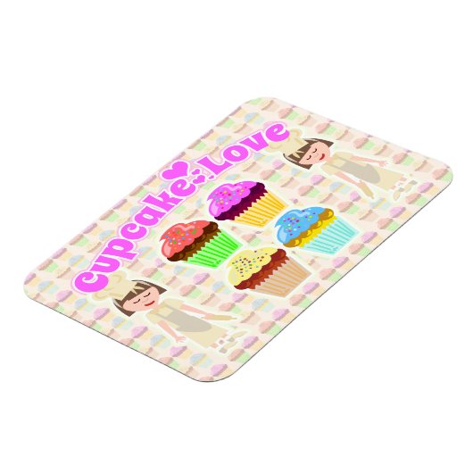 Zo Cute Cupcake-ontwerp Magneet (Linkerzijde)