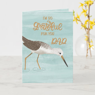 Zo Dankbaar Voor Jou Papa – Strandloper Vaderdag Kaart
