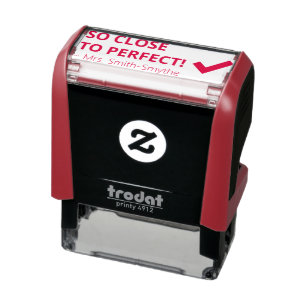 "ZO DICHT OM TE VERGELIJKEN!" Rubberstempel sorter Zelfinktende Stempel