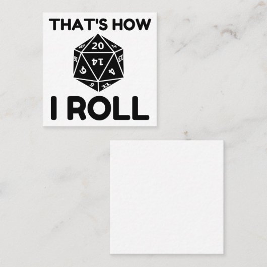 Zo draai ik 20-zijdige dop vierkante visitekaartje (Voorkant / Achterkant)