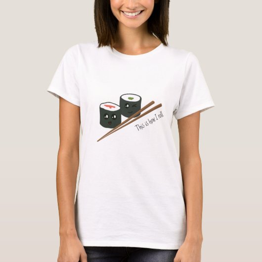 Zo draai ik Kawaii Sushi Character T-shirt (Voorkant)