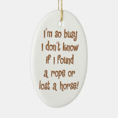 Zo druk! keramisch ornament (Rechts)