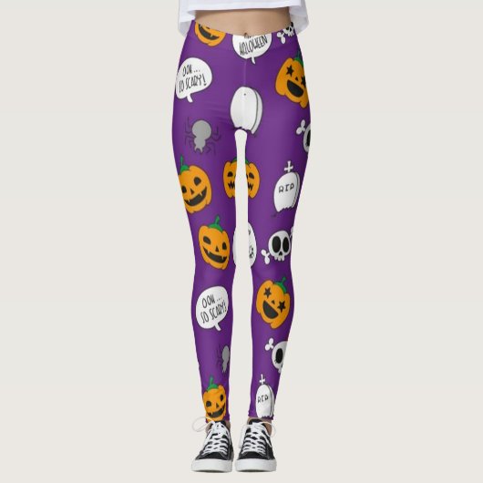 Zo eng Happy Halloween Leggings (Voorkant)