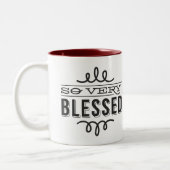 Zo erg bondig tweekleurige koffiemok (Links)