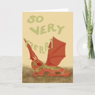 Zo erg vrolijk, Red Dragon, wenskaart Bedankkaart