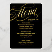 Zo Fancy Menu Echt Folie Uitnodiging (Voorkant)