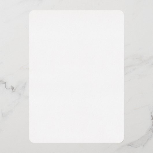 Zo Fancy Menu Echte Folie Uitnodiging (Achterkant)