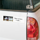 Zo ga ik... bumpersticker (Op Truck)
