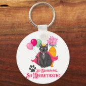 Zo geinig, zo meowtastisch! sleutelhanger (Achterkant)