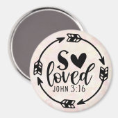 Zo Geliefd Johannes 3:16 Magneet (Voorkant / Achterkant)