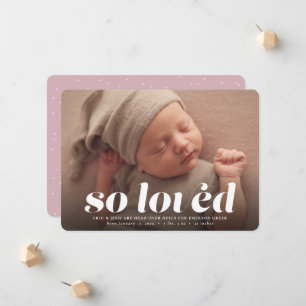 Zo geliefd Valentijnsdag foto roze geboorte Aankondiging