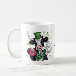 Zo Gelukkig Boujee Retro St. Patrick's Day Koffiemok