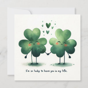 Zo gelukkig dat ik je in mijn leven heb feestdagenkaart