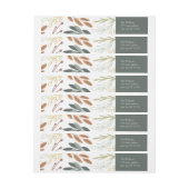 Zo gelukkig het Etiket van het Adres van de Terugk (Vel)