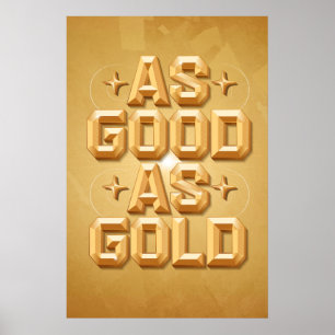 Zo goed als Gold Poster (24x36)