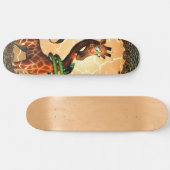 Zo grappig, schattige giraf skateboard (Horizontaal)