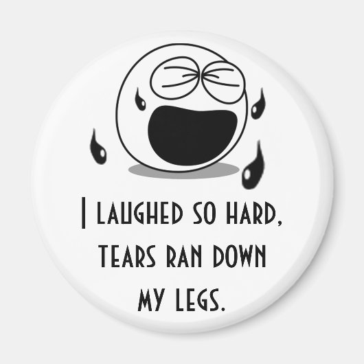 Zo hard gelachen magneet (Voorkant)