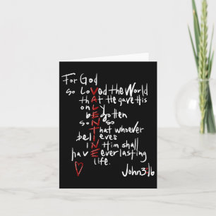 Zo Heeft God De Wereld Bemind Jezus Is Mijn Valent Kaart