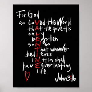 Zo Heeft God De Wereld Geliefd Jezus Is Mijn Valen Poster
