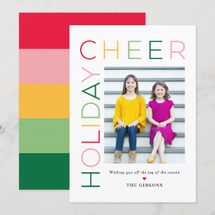 Zo helder bewerkbare kleurenfotokaart voor feestda feestdagenkaart