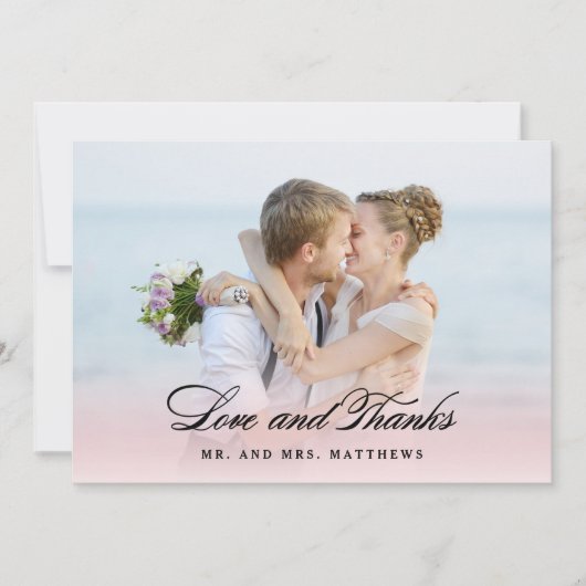 Zo in Love | Weddenschap Bedankt Foto (Voorkant)