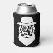 Zo jagen we het op - joodse feestdag cadeau blikjeskoeler (Blikje Achterkant)